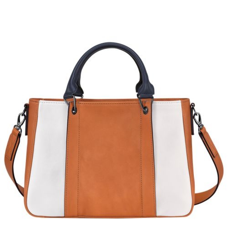 Longchamp 3D Top handle bag S Saffron/White | HVURQYP-85