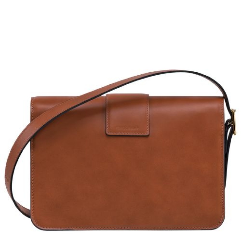 Longchamp Box-Trot Crossbody bag M Cognac | QAIKPOU-65