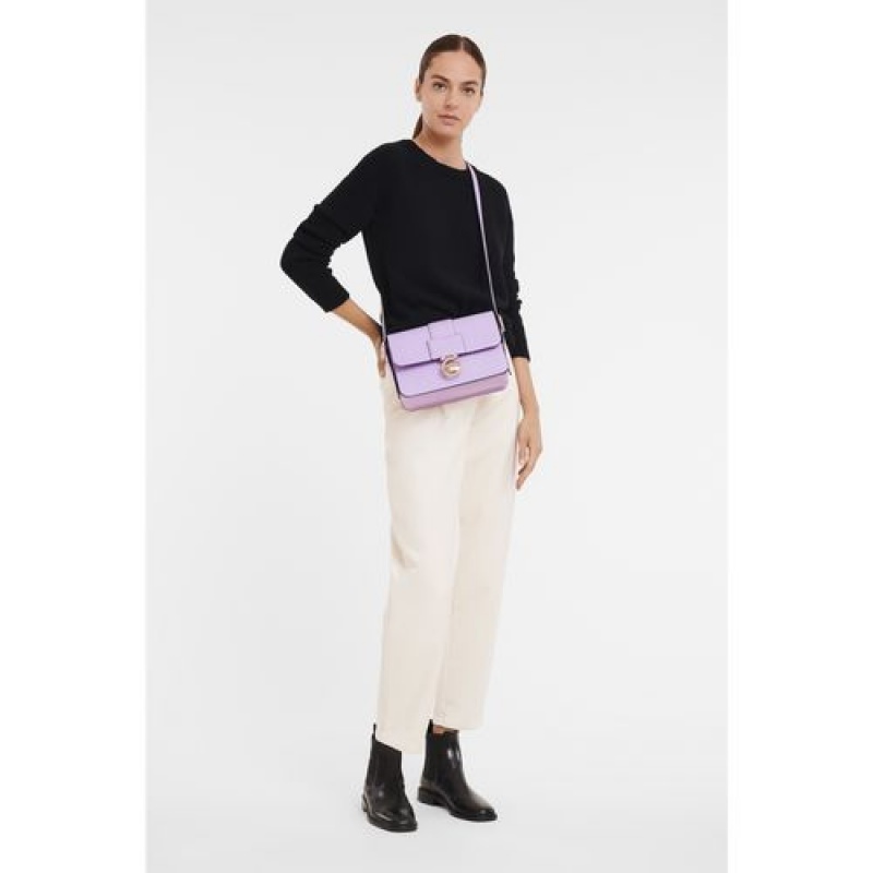 Longchamp Box-Trot Crossbody bag M Lilac | EVZLTCU-92