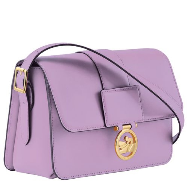 Longchamp Box-Trot Crossbody bag M Lilac | EVZLTCU-92