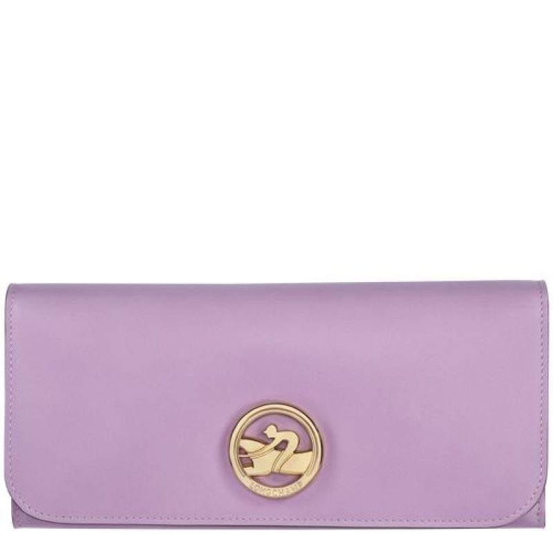 Longchamp Box-Trot Long continental wallet Lilac | SJDGRZW-97