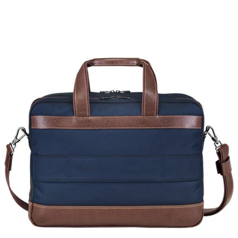 Longchamp Boxford Briefcase L Blue | FJPWOVK-23