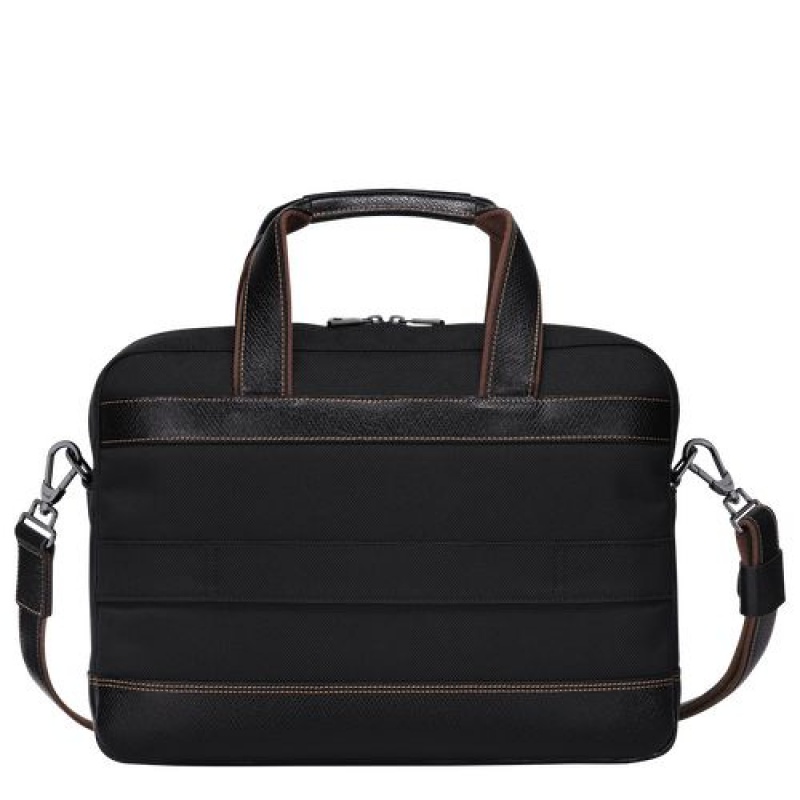 Longchamp Boxford Briefcase S Black | GJVTZBI-75