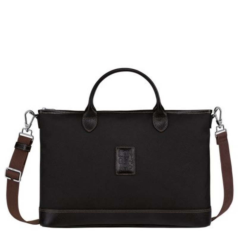 Longchamp Boxford Briefcase S Black | GMNIDRP-16