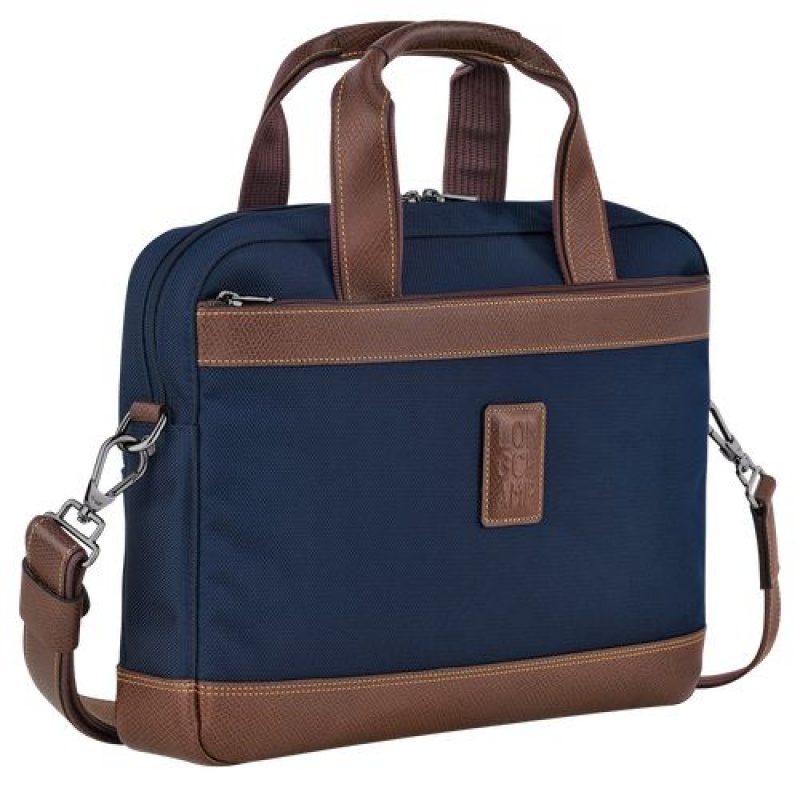 Longchamp Boxford Briefcase S Blue | PDHSCFJ-41