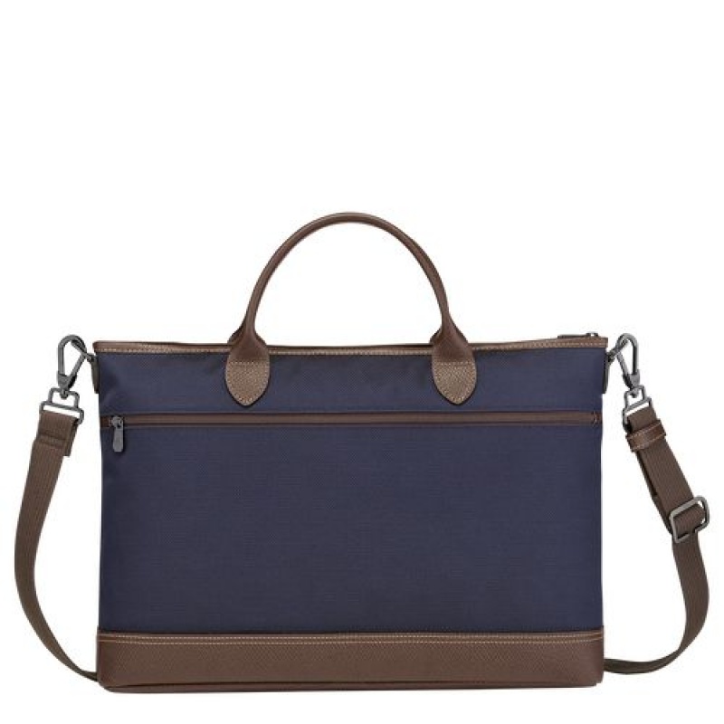 Longchamp Boxford Briefcase S Blue | TGEAWVH-21