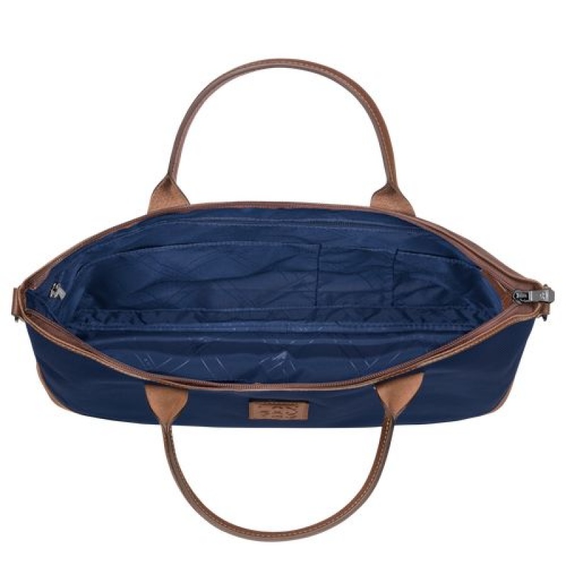 Longchamp Boxford Briefcase S Blue | TGEAWVH-21