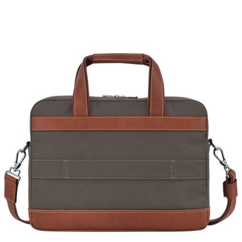 Longchamp Boxford Briefcase S Brown | LMPZWDS-25