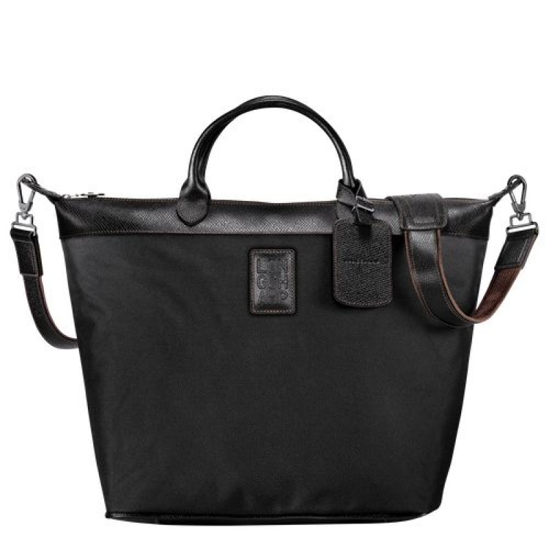 Longchamp Boxford Travel bag Black | QNTCSFU-52