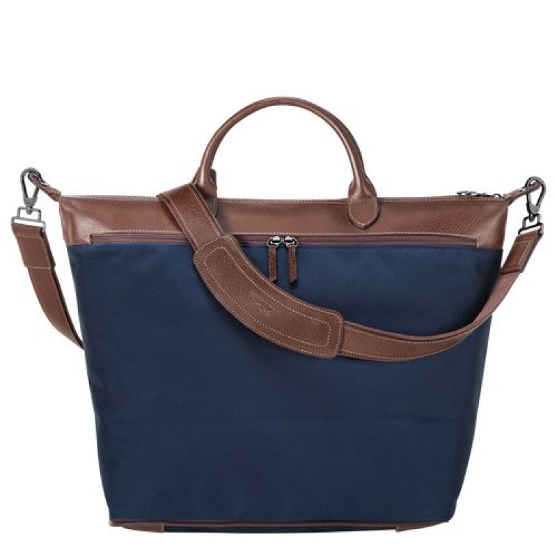 Longchamp Boxford Travel bag Blue | AQCFJIM-08