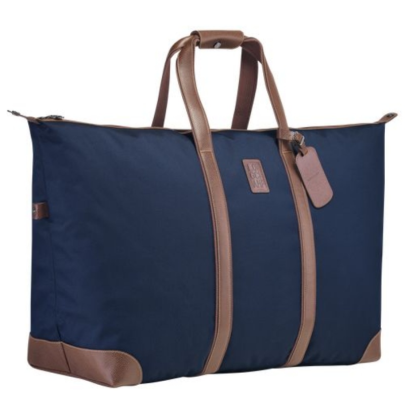 Longchamp Boxford Travel bag Blue | KPQJNZE-50