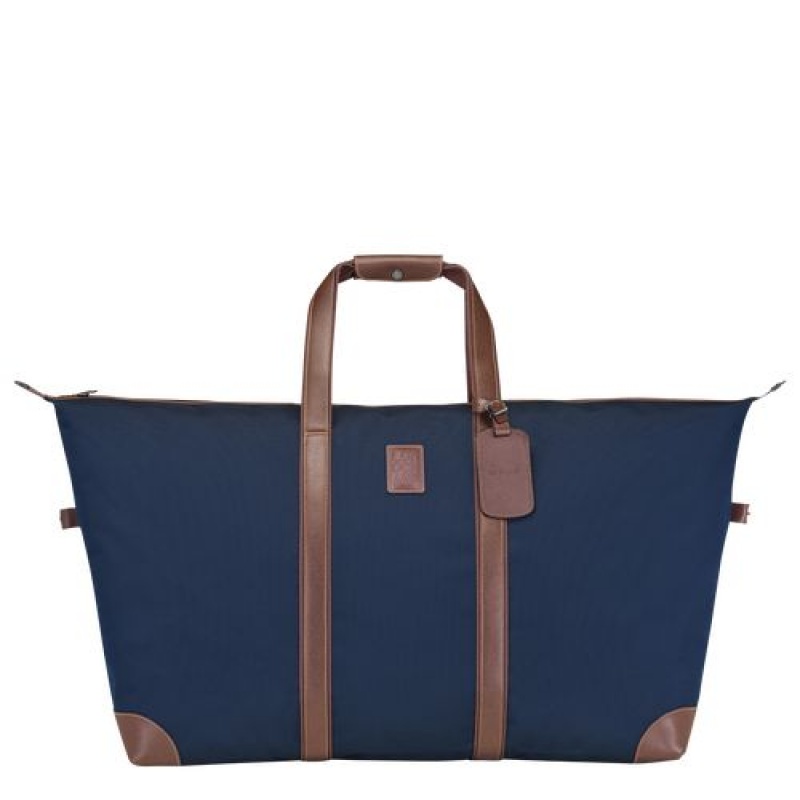 Longchamp Boxford Travel bag Blue | KPQJNZE-50