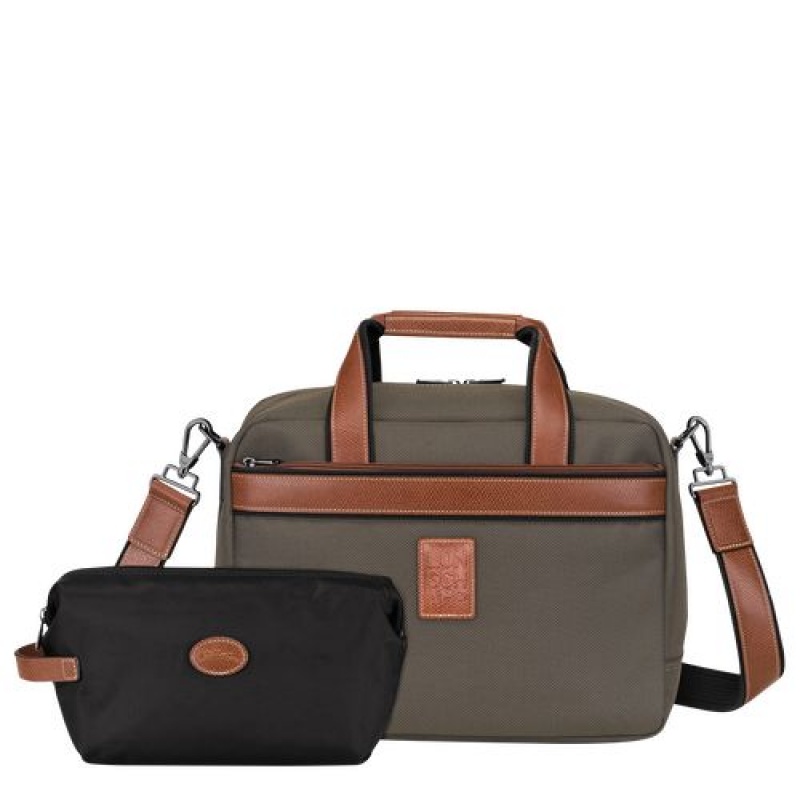 Longchamp Boxford Travel bag Brown | GBRHDWC-39