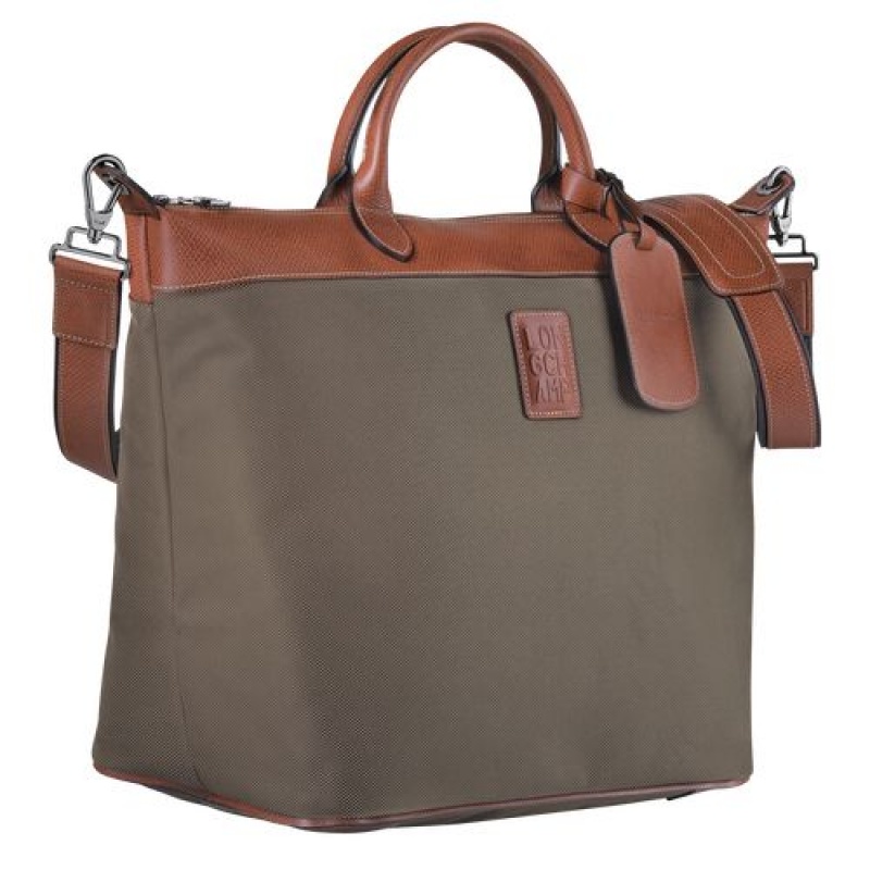 Longchamp Boxford Travel bag Brown | HRMUOIX-78