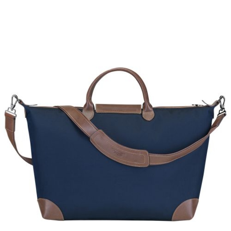 Longchamp Boxford Travel bag L Blue | MPXAHKR-68