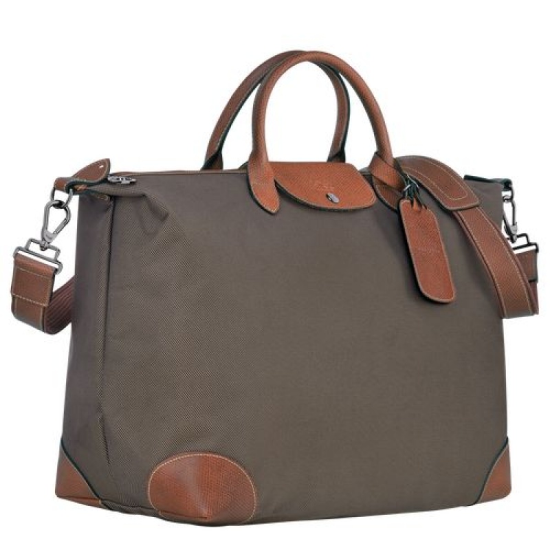 Longchamp Boxford Travel bag L Brown | NSEIXKC-04