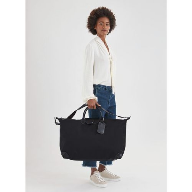 Longchamp Boxford Travel bag XL Black | LVZFGPJ-47