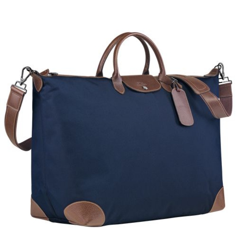 Longchamp Boxford Travel bag XL Blue | FAMLHRV-57