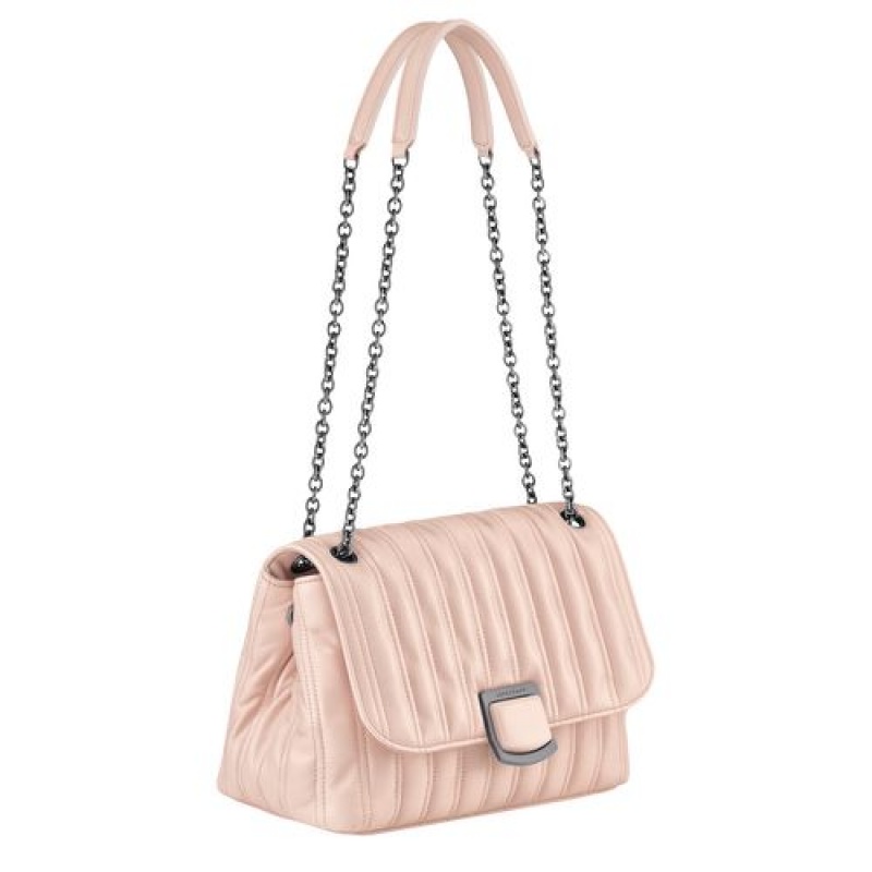 Longchamp Brioche Crossbody bag M Powder | UTAZBMH-61