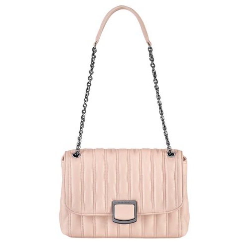 Longchamp Brioche Crossbody bag M Powder | UTAZBMH-61