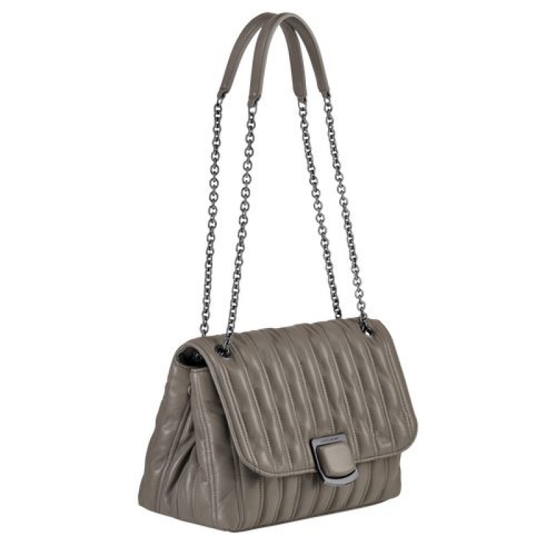 Longchamp Brioche Crossbody bag M Turtledove | XQVJPFT-78