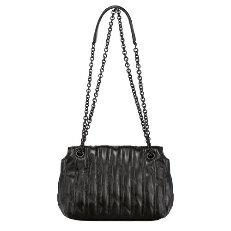 Longchamp Brioche Crossbody bag S Black | FKRNIMY-73