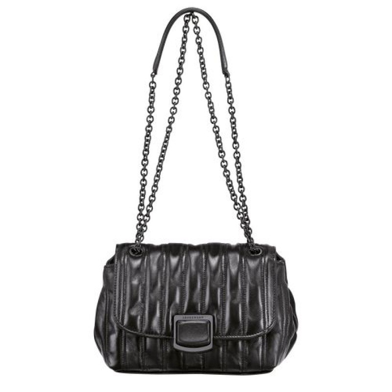 Longchamp Brioche Crossbody bag S Black | FKRNIMY-73