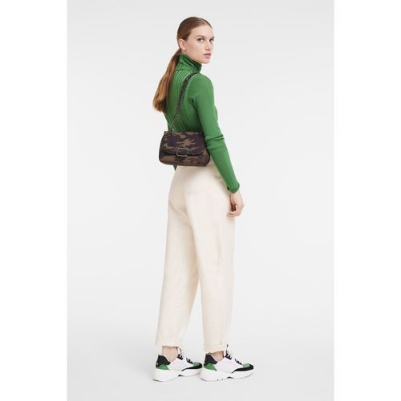 Longchamp Brioche Crossbody bag S Khaki | NEIQJGO-36