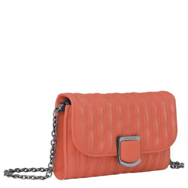 Longchamp Brioche Wallet on chain Blush | LQBCODV-31