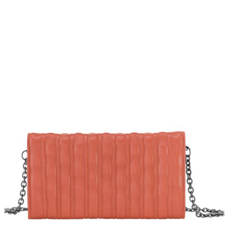 Longchamp Brioche Wallet on chain Blush | LQBCODV-31