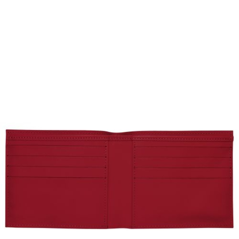 Longchamp Croco Block Wallet Red | SPQCXNV-25