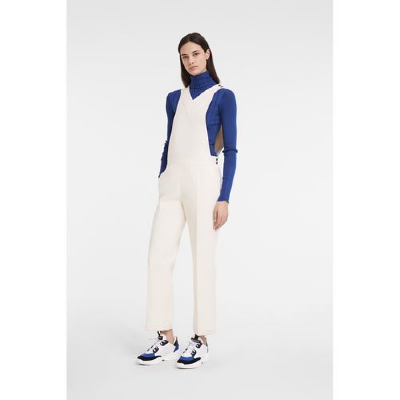 Longchamp Jumpsuit Ecru | TLAJRZD-04