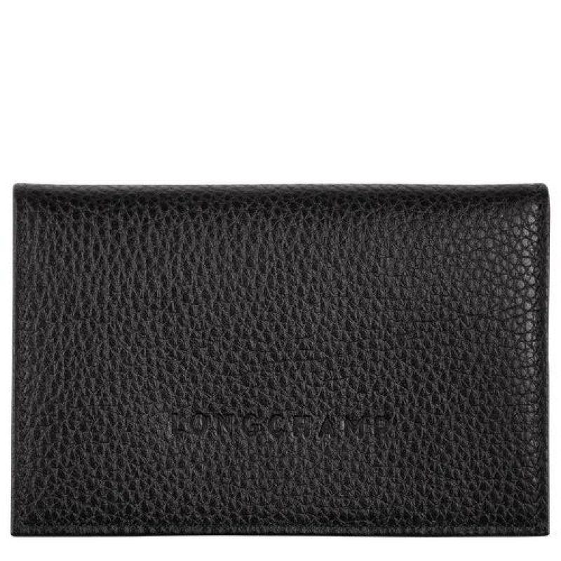 Longchamp Le Foulonne Card holder Black | AEBUMLX-30