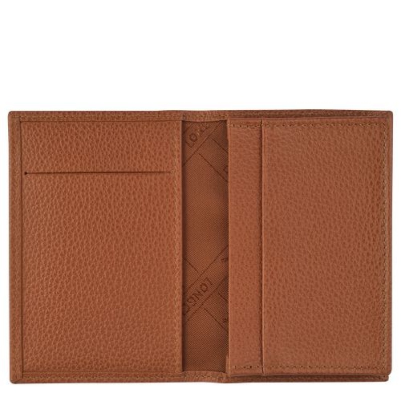 Longchamp Le Foulonne Card holder Caramel | RMFDPOK-74