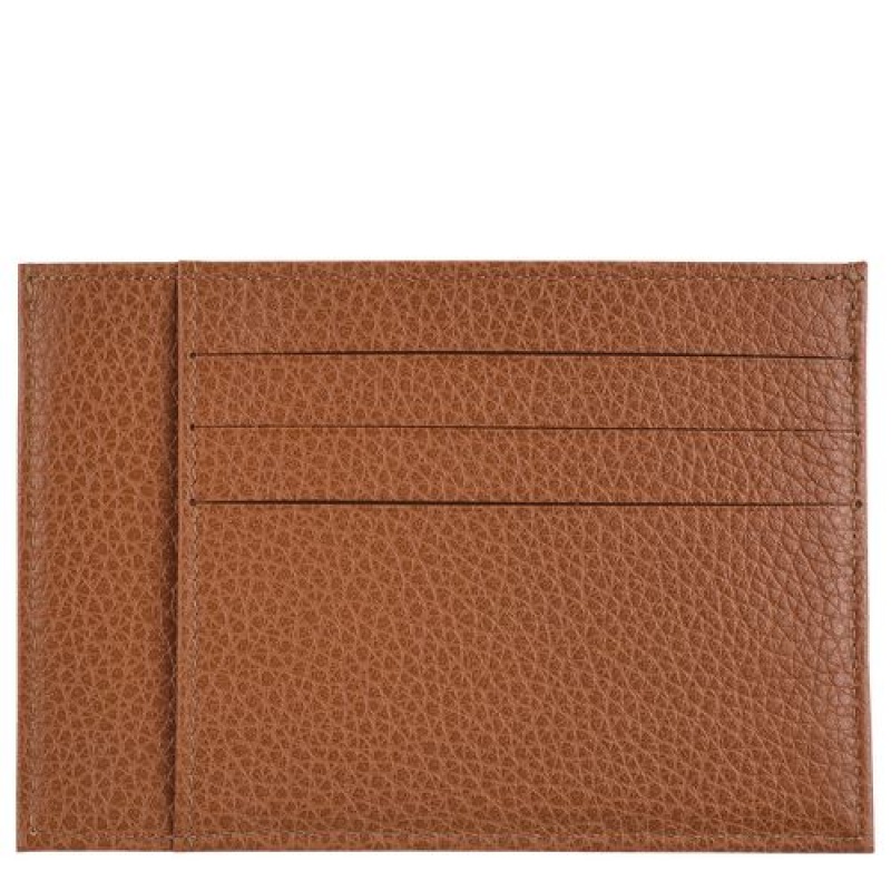 Longchamp Le Foulonne Card holder Caramel | QUZSIDR-18