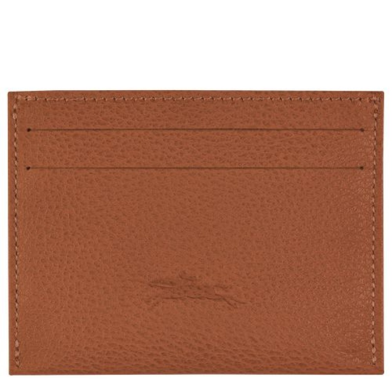 Longchamp Le Foulonne Cardholder Caramel | ASCIQKR-62