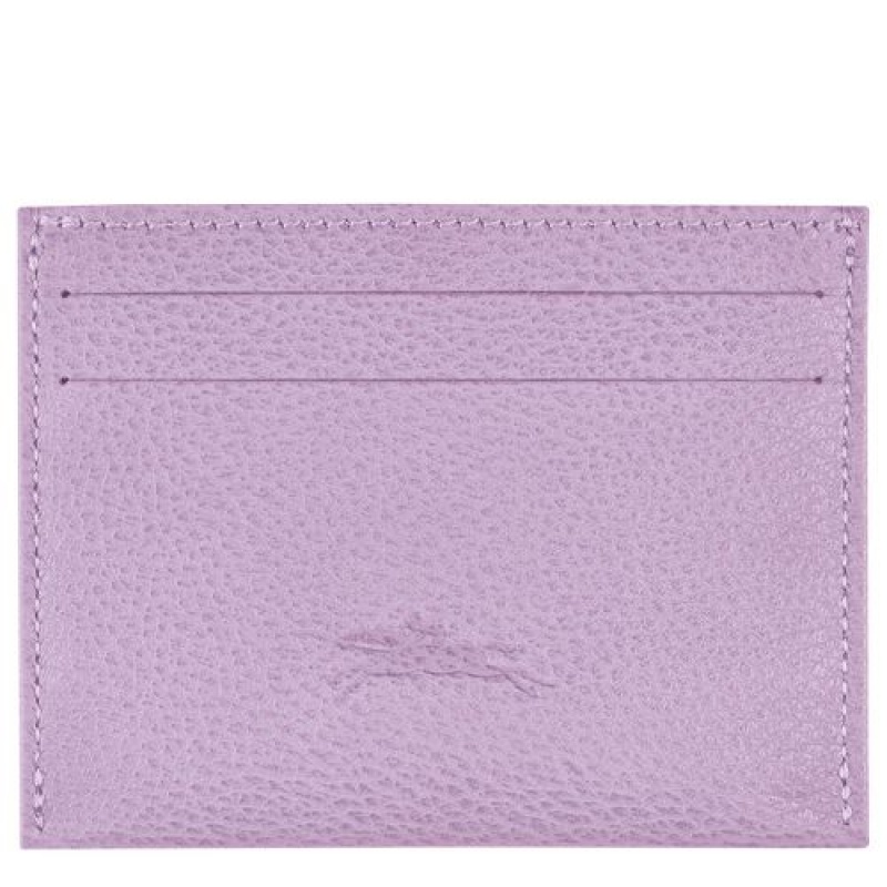 Longchamp Le Foulonne Cardholder Lilac | ROEAZGB-03