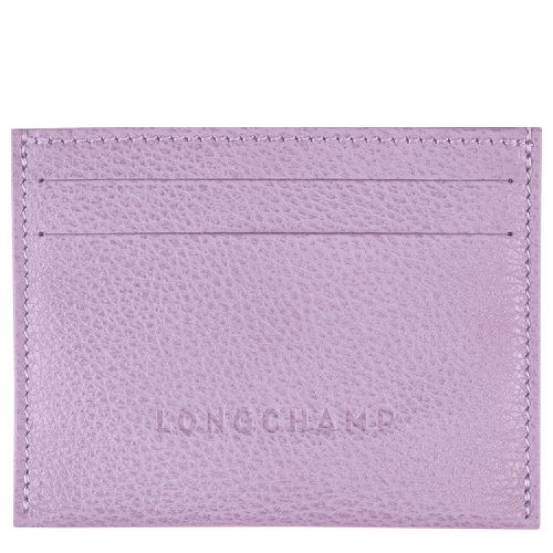 Longchamp Le Foulonne Cardholder Lilac | ROEAZGB-03