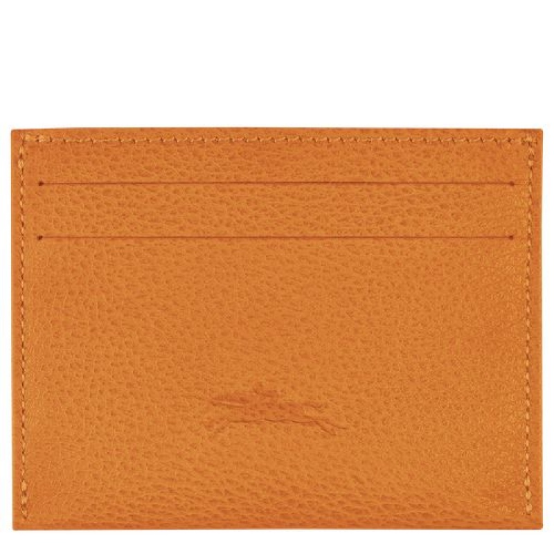 Longchamp Le Foulonne Cardholder Saffron | ULIWXGV-36