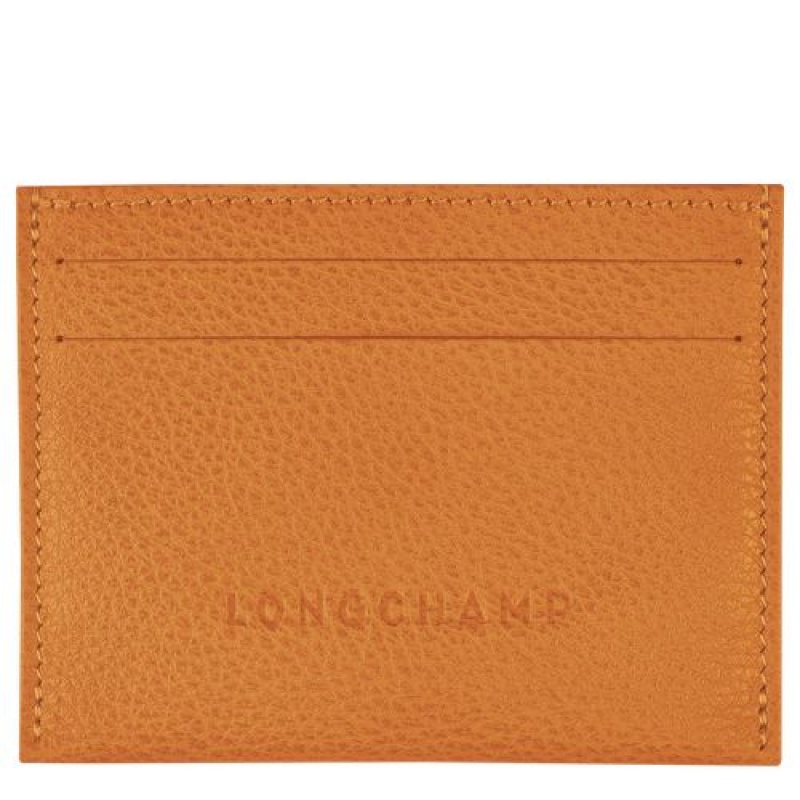 Longchamp Le Foulonne Cardholder Saffron | ULIWXGV-36