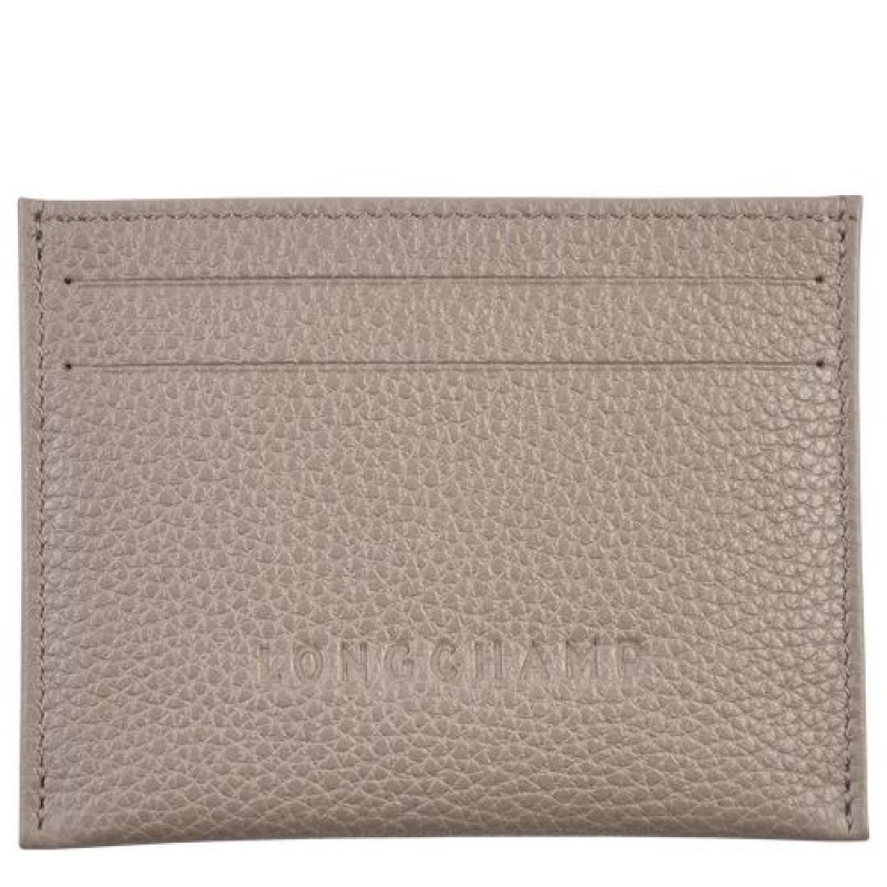 Longchamp Le Foulonne Cardholder Turtledove | LNAEFTW-71