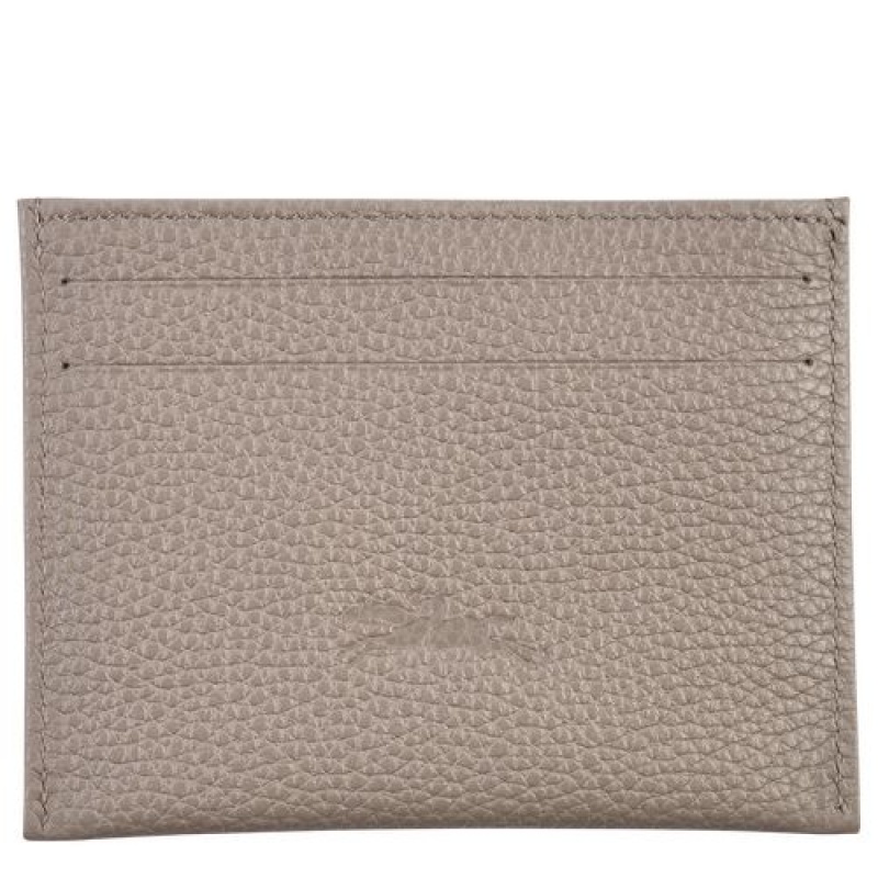 Longchamp Le Foulonne Cardholder Turtledove | PFLZCYV-04