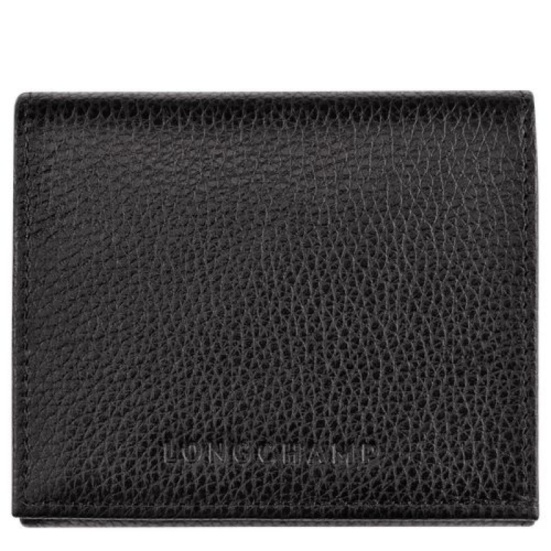 Longchamp Le Foulonne Coin purse Black | UGHSWJM-57