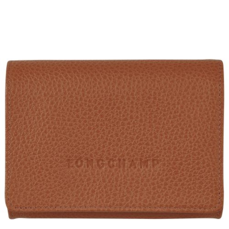 Longchamp Le Foulonne Coin purse Caramel | KHSXRGB-27