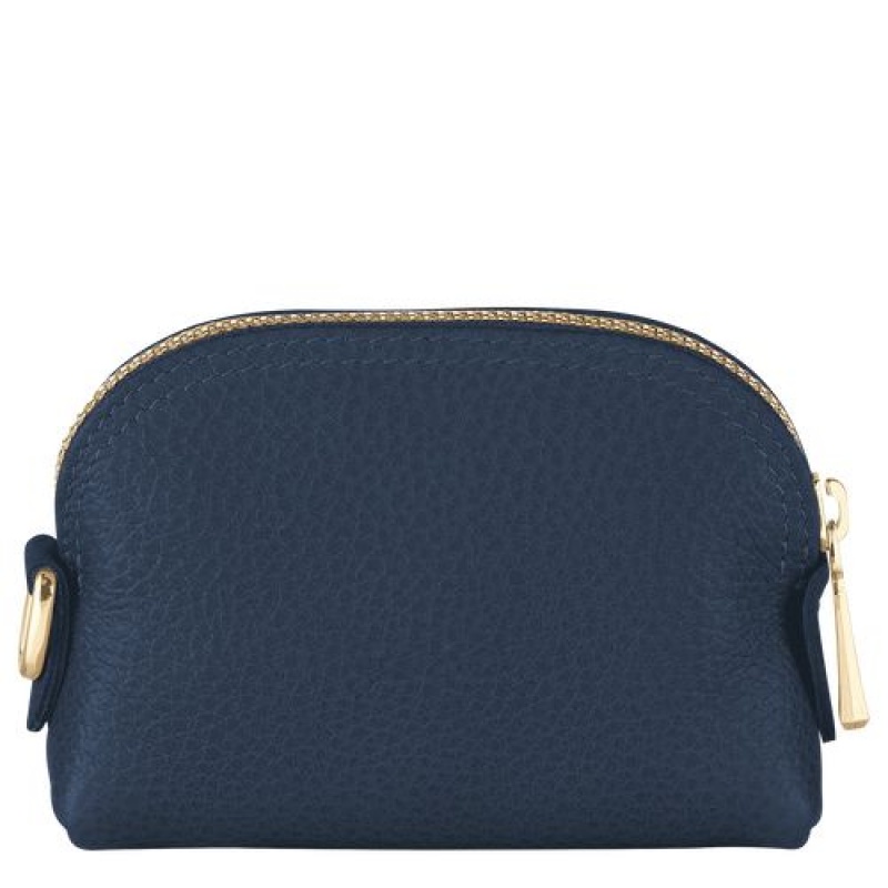 Longchamp Le Foulonne Coin purse Navy | LVFJBIZ-27