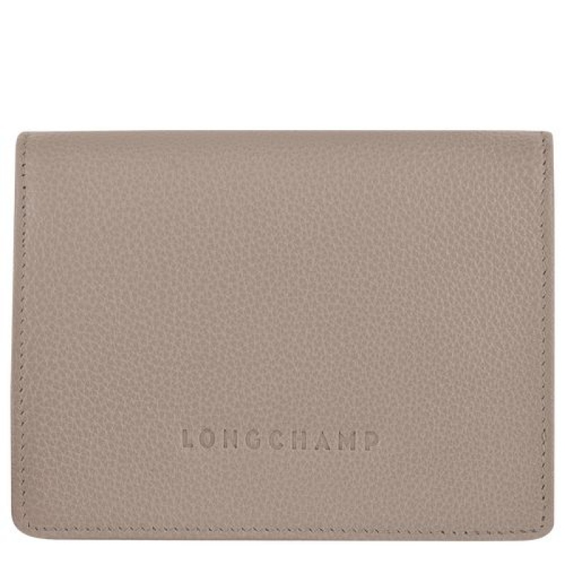 Longchamp Le Foulonne Compact wallet Turtledove | EOGBCJQ-18