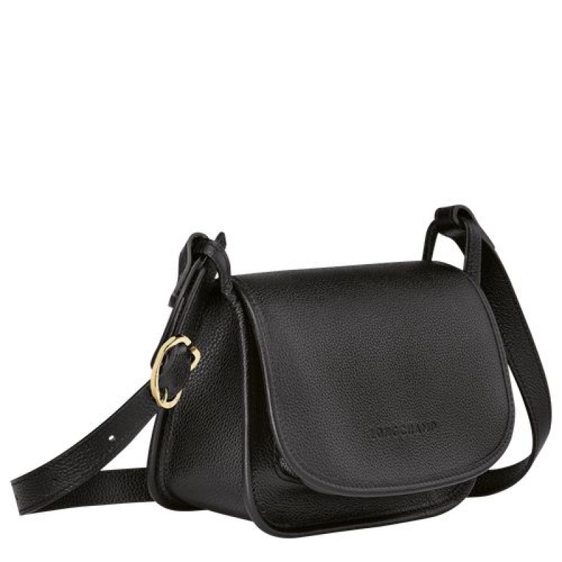 Longchamp Le Foulonne Crossbody bag S Black | EYRVACM-32