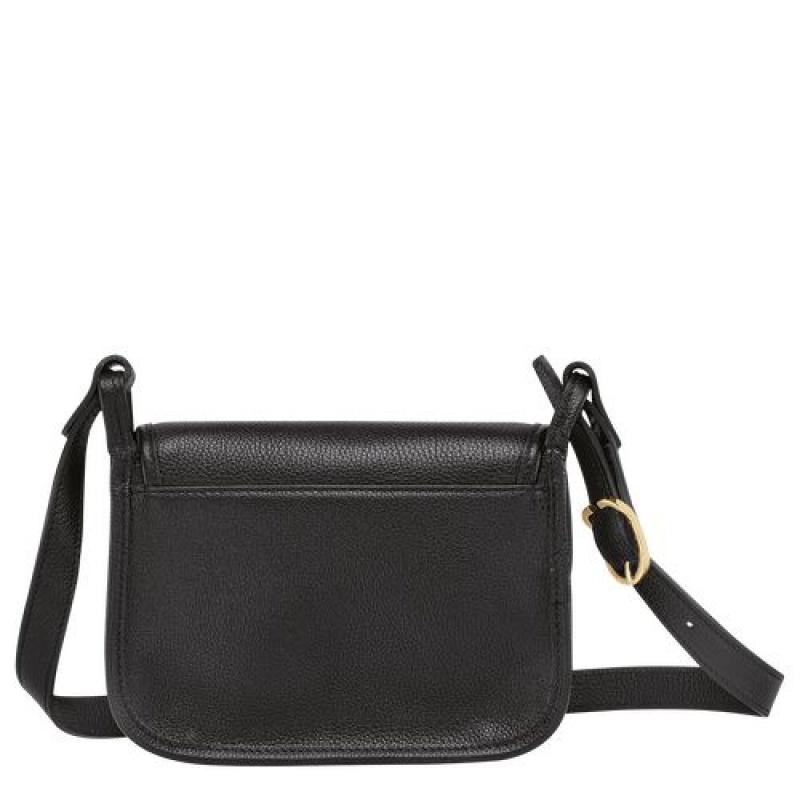 Longchamp Le Foulonne Crossbody bag S Black | EYRVACM-32