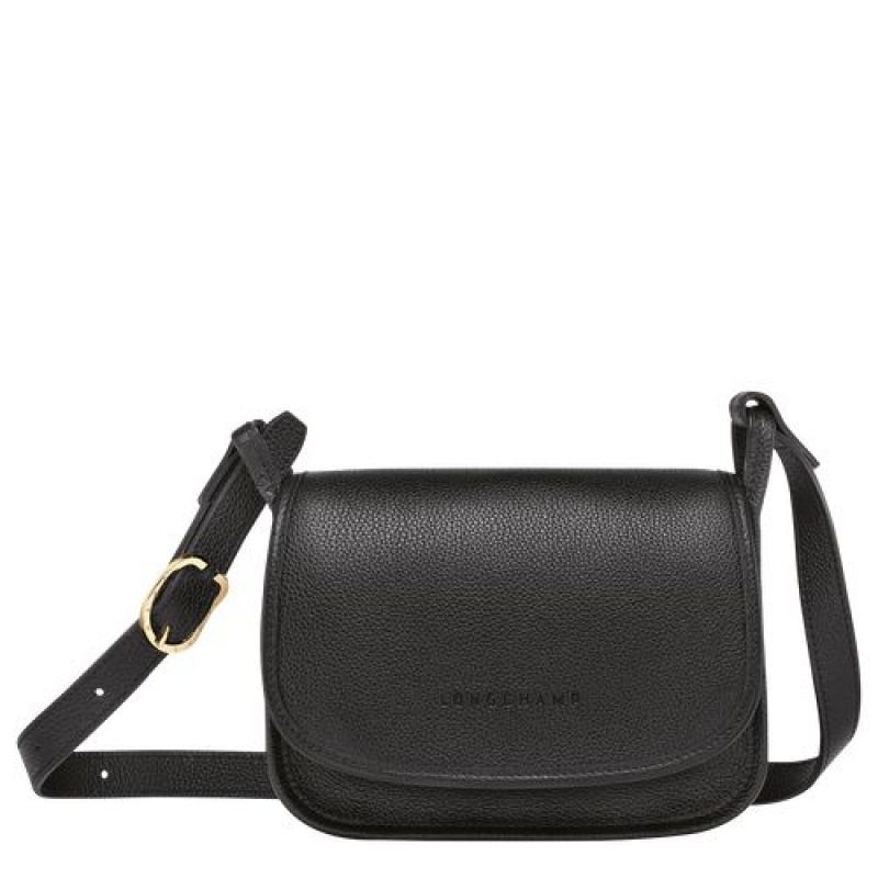 Longchamp Le Foulonne Crossbody bag S Black | EYRVACM-32