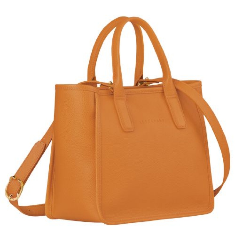 Longchamp Le Foulonne Handle bag Saffron | YNLADEX-47